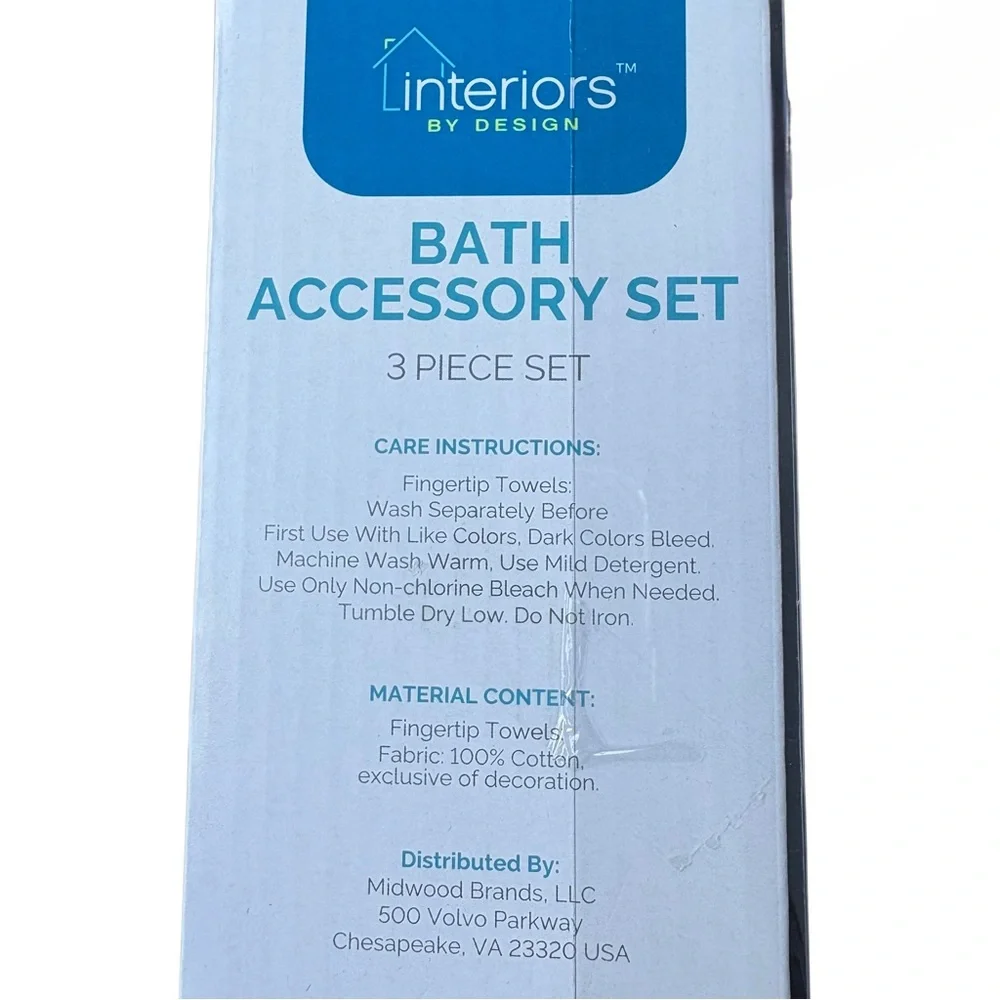 Black and Silver Bath Accessories Set with Eiffel Tower Design Ooh Lala - Picture 2 of 3